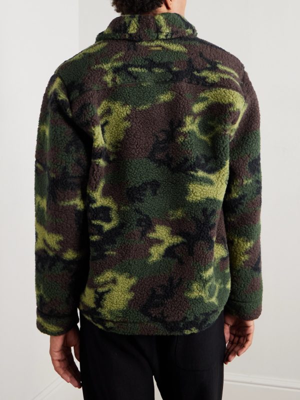 Camouflage-Print Wool-Fleece Sweatshirt - BK Camouflage-Print Wool-Fleece Sweatshirt - BK