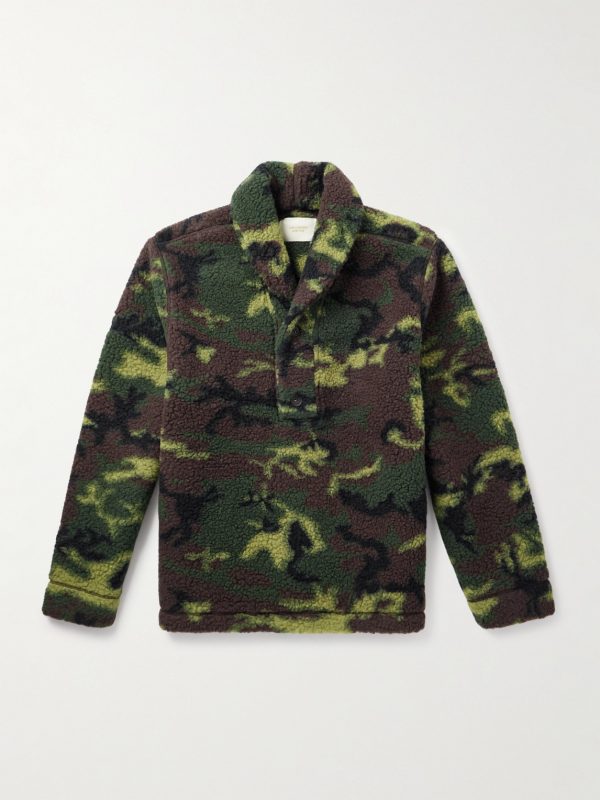 Camouflage-Print Wool-Fleece Sweatshirt Camouflage-Print Wool-Fleece Sweatshirt