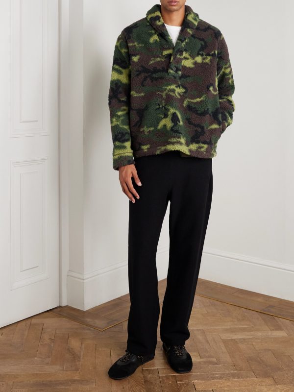 Camouflage-Print Wool-Fleece Sweatshirt - OU Camouflage-Print Wool-Fleece Sweatshirt - OU
