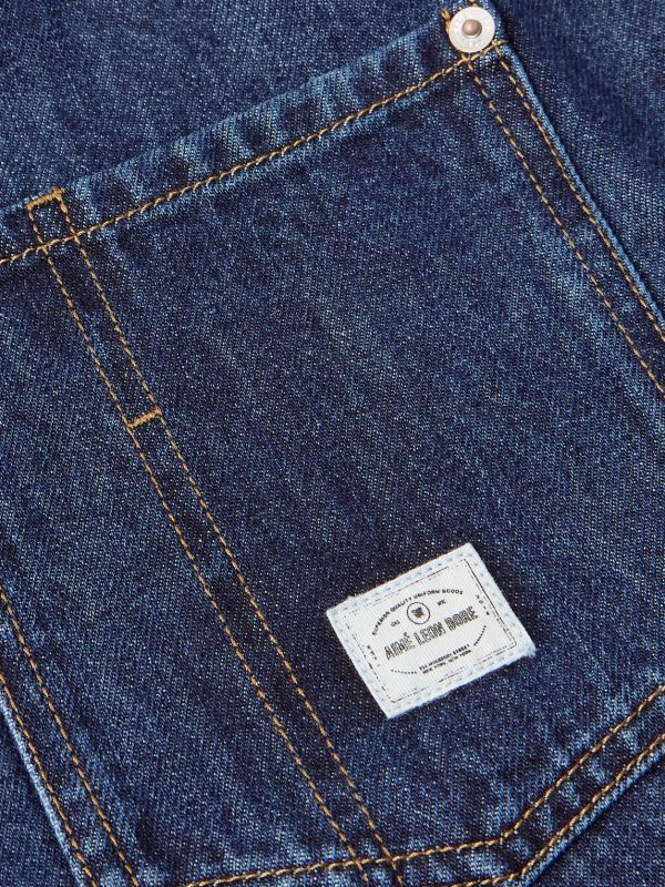 Corduroy-Trimmed Denim Barn Jacket - E1 Corduroy-Trimmed Denim Barn Jacket - E1