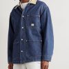 Corduroy-Trimmed Denim Barn Jacket - FR Corduroy-Trimmed Denim Barn Jacket - FR