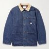 Corduroy-Trimmed Denim Barn Jacket Corduroy-Trimmed Denim Barn Jacket