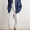 Corduroy-Trimmed Denim Barn Jacket - OU Corduroy-Trimmed Denim Barn Jacket - OU