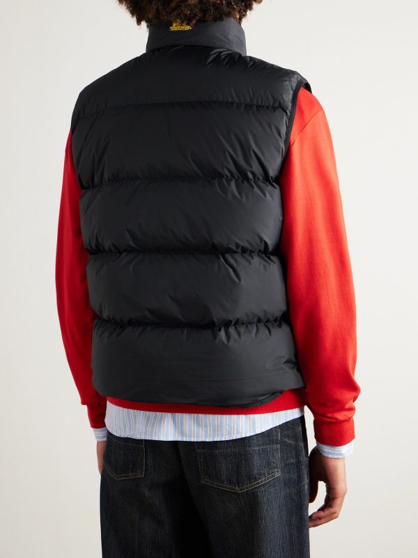 Logo-Embroidered Quilted WINDSTOPPER® by GORE-TEX LABS Down Gilet - BK