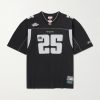 + Mitchell & Ness Oversized Appliquéd Mesh T-Shirt + Mitchell & Ness Oversized Appliquéd Mesh T-Shirt