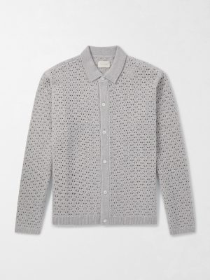 Open-Knit Wool-Blend Shirt
