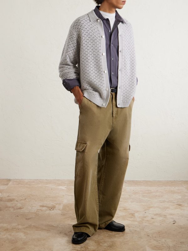 Open-Knit Wool-Blend Shirt - OU Open-Knit Wool-Blend Shirt - OU