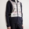 Logo-Jacquard Wool Zip-Up Sweater - FR Logo-Jacquard Wool Zip-Up Sweater - FR