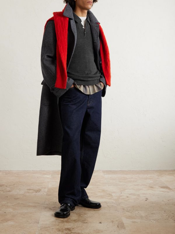 Novelty Wool Polo Shirt - OU Novelty Wool Polo Shirt - OU