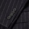 Double-Breasted Pinstriped Wool Suit Jacket - CU Double-Breasted Pinstriped Wool Suit Jacket - CU