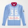 Logo-Jacquard Wool Zip-Up Sweater Logo-Jacquard Wool Zip-Up Sweater