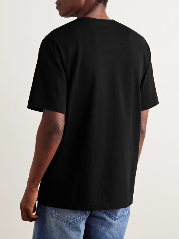 Logo-Appliquéd Cotton-Jersey T-Shirt - BK