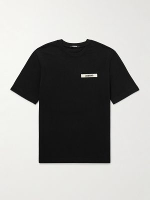 Logo-Appliquéd Cotton-Jersey T-Shirt