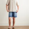 Fonccio Camp-Collar Cotton and Linen-Blend Shirt - OU Fonccio Camp-Collar Cotton and Linen-Blend Shirt - OU