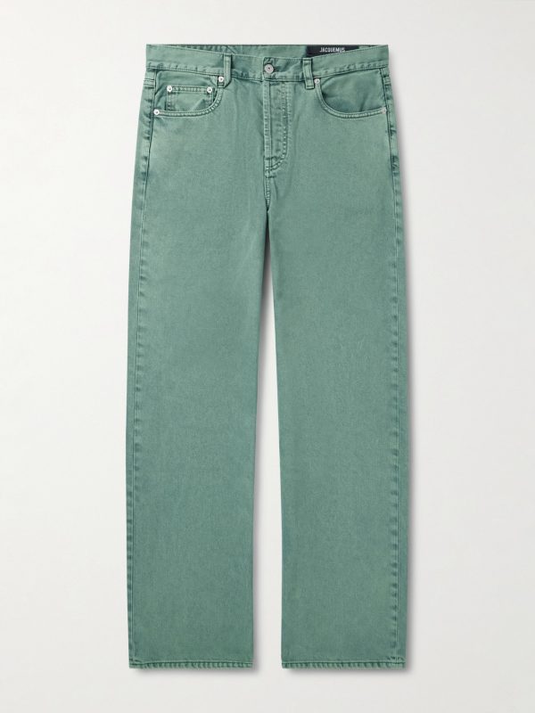 Le De-Nîmes Droit Straight-Leg Jeans