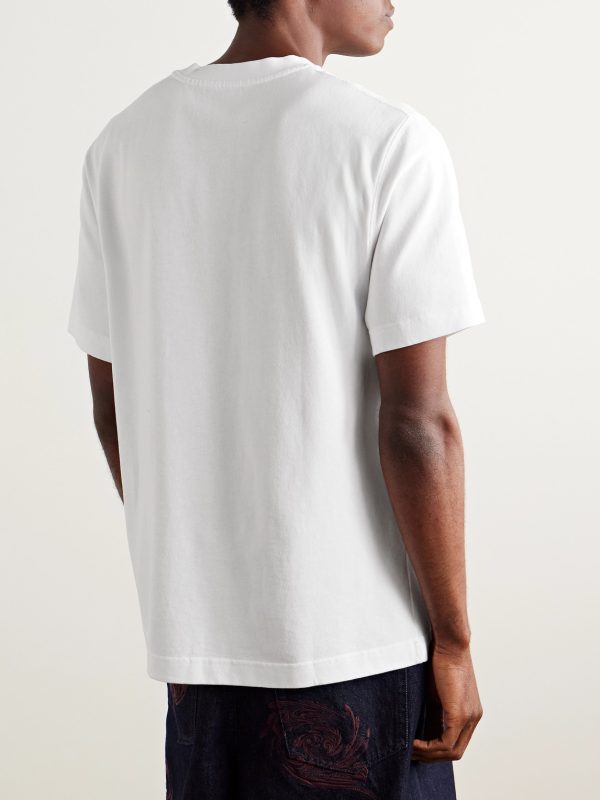 Logo-Appliquéd Cotton-Jersey T-Shirt - BK