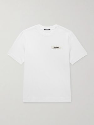 Logo-Appliquéd Cotton-Jersey T-Shirt