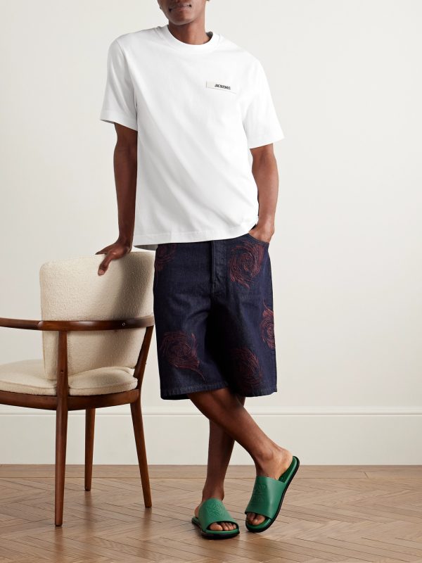 Logo-Appliquéd Cotton-Jersey T-Shirt - OU