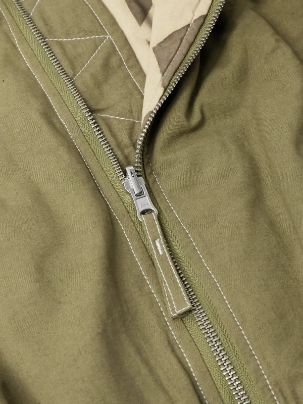 Reversible Organic Cotton-Canvas Bomber Jacket - CU Reversible Organic Cotton-Canvas Bomber Jacket - CU