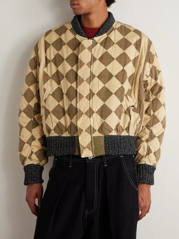 Reversible Organic Cotton-Canvas Bomber Jacket - E2 Reversible Organic Cotton-Canvas Bomber Jacket - E2
