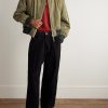 Reversible Organic Cotton-Canvas Bomber Jacket - OU Reversible Organic Cotton-Canvas Bomber Jacket - OU
