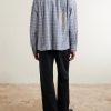 Greetings Camp-Collar Patchwork Checked Organic Cotton Shirt - BK Greetings Camp-Collar Patchwork Checked Organic Cotton Shirt - BK