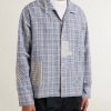 Greetings Camp-Collar Patchwork Checked Organic Cotton Shirt - FR Greetings Camp-Collar Patchwork Checked Organic Cotton Shirt - FR