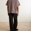 PA Camp-Collar Patchwork Checked Organic Cotton Shirt - BK PA Camp-Collar Patchwork Checked Organic Cotton Shirt - BK