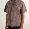 PA Camp-Collar Patchwork Checked Organic Cotton Shirt - FR PA Camp-Collar Patchwork Checked Organic Cotton Shirt - FR