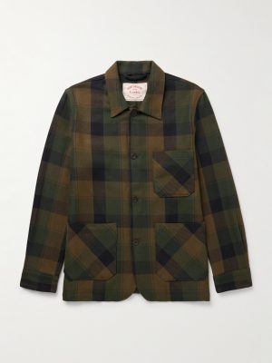 Labura Checked Organic Cotton-Twill Overshirt
