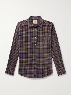 Teca Checked Organic Cotton-Flannel Shirt