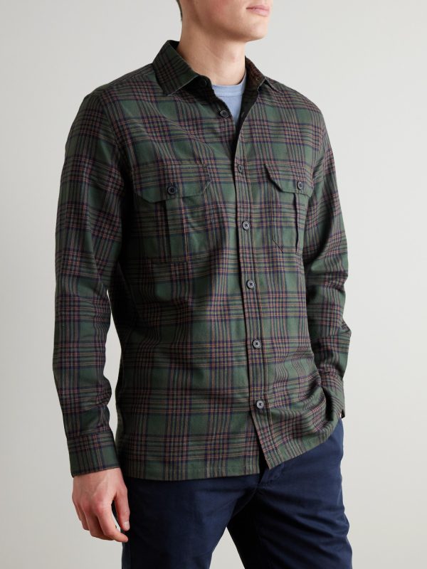 Parker Checked Cotton-Flannel Shirt - FR