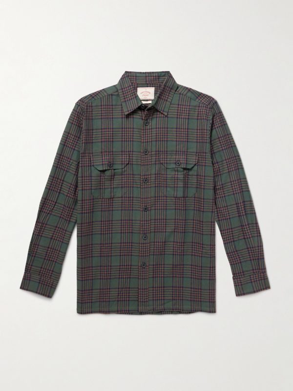 Parker Checked Cotton-Flannel Shirt