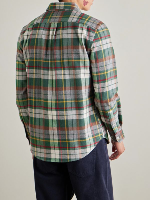 Teca Checked Organic Cotton-Flannel Shirt - BK