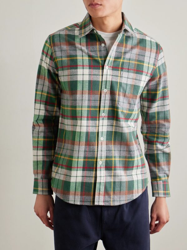 Teca Checked Organic Cotton-Flannel Shirt - FR