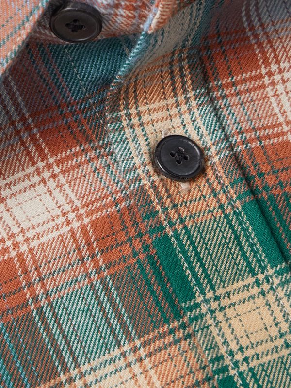 Log Checked Organic Cotton-Flannel Shirt - CU Log Checked Organic Cotton-Flannel Shirt - CU