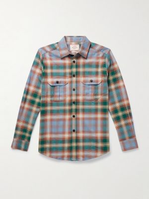 Log Checked Organic Cotton-Flannel Shirt