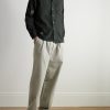 Fall Leaves Embroidered Cotton-Flannel Shirt - OU Fall Leaves Embroidered Cotton-Flannel Shirt - OU
