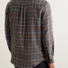 Log Checked Organic Cotton-Flannel Shirt - BK Log Checked Organic Cotton-Flannel Shirt - BK