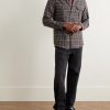 Log Checked Organic Cotton-Flannel Shirt - OU Log Checked Organic Cotton-Flannel Shirt - OU