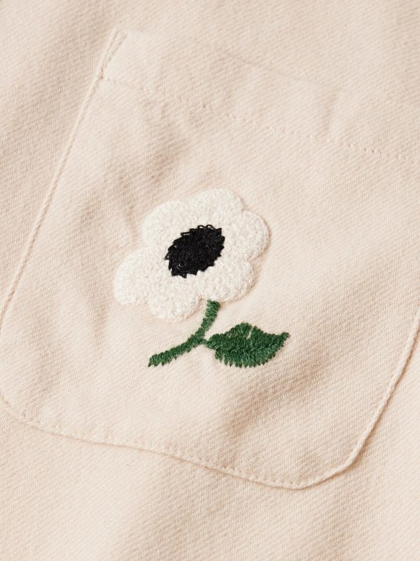 Embroidered Organic Cotton-Flannel Shirt - CU
