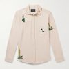 Embroidered Organic Cotton-Flannel Shirt