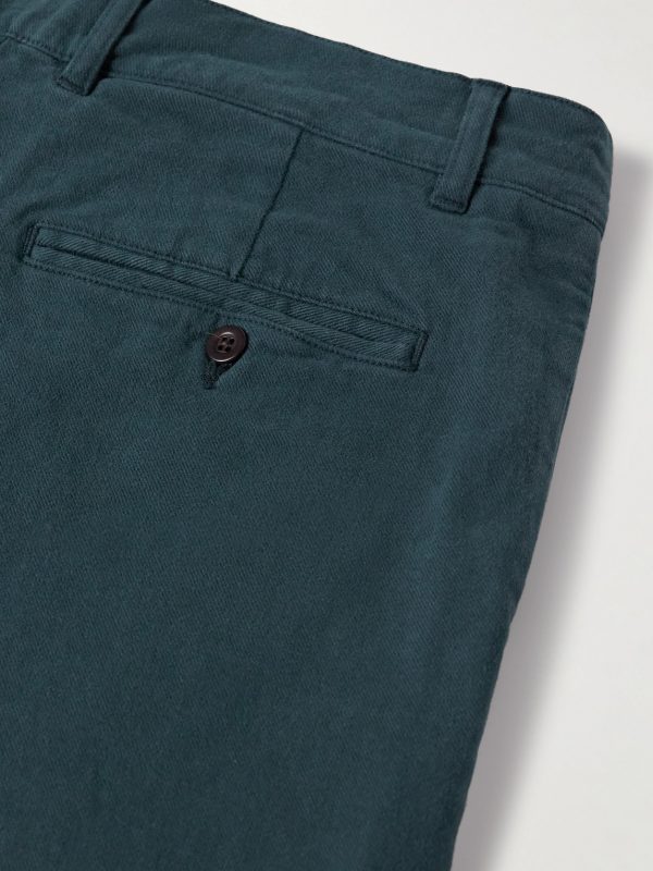 Labura Straight-Leg Organic Cotton-Blend Twill Trousers - CU Labura Straight-Leg Organic Cotton-Blend Twill Trousers - CU