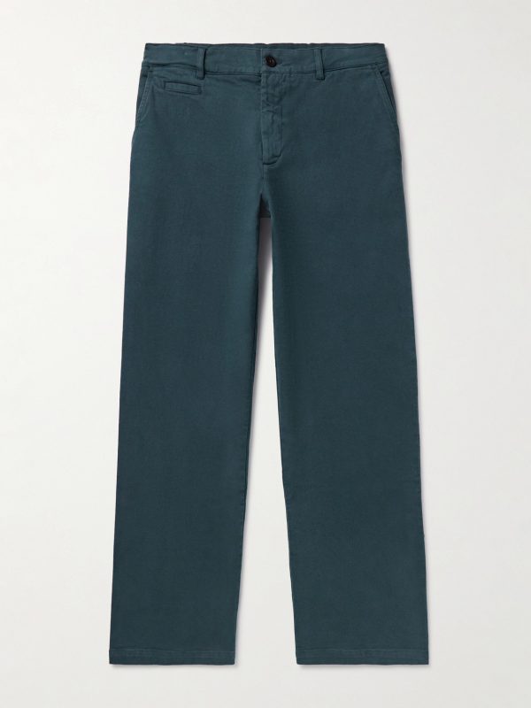 Labura Straight-Leg Organic Cotton-Blend Twill Trousers Labura Straight-Leg Organic Cotton-Blend Twill Trousers