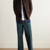 Labura Straight-Leg Organic Cotton-Blend Twill Trousers - OU Labura Straight-Leg Organic Cotton-Blend Twill Trousers - OU