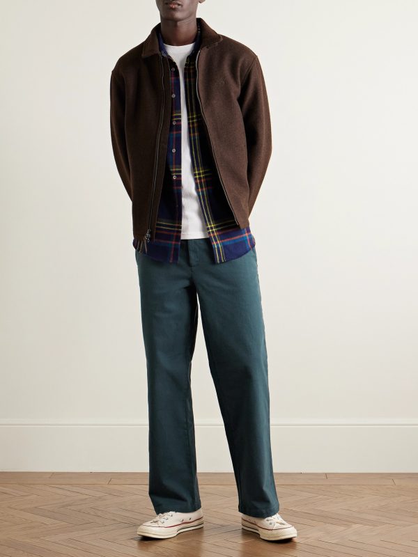 Labura Straight-Leg Organic Cotton-Blend Twill Trousers - OU Labura Straight-Leg Organic Cotton-Blend Twill Trousers - OU
