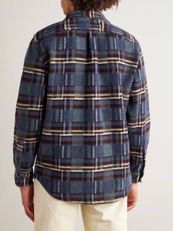 Virgo II Checked Merino Wool Overshirt - BK Virgo II Checked Merino Wool Overshirt - BK