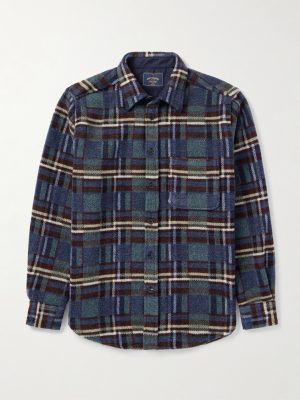 Virgo II Checked Merino Wool Overshirt