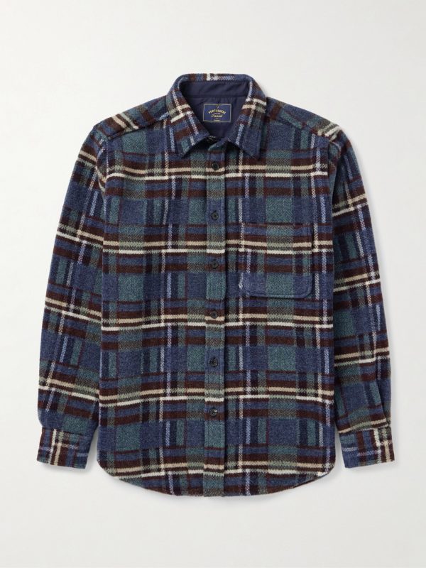 Virgo II Checked Merino Wool Overshirt Virgo II Checked Merino Wool Overshirt