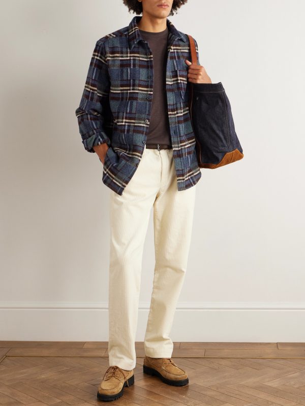 Virgo II Checked Merino Wool Overshirt - OU Virgo II Checked Merino Wool Overshirt - OU